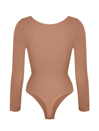 Long Sleeve Ruched Bodysuit