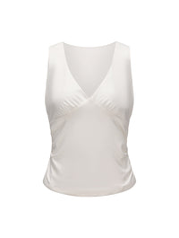 V-Neck Ruched Top