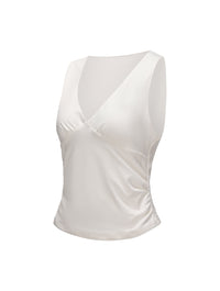 V-Neck Ruched Top
