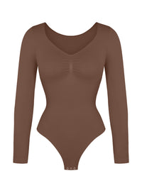 Long Sleeve Ruched Bodysuit