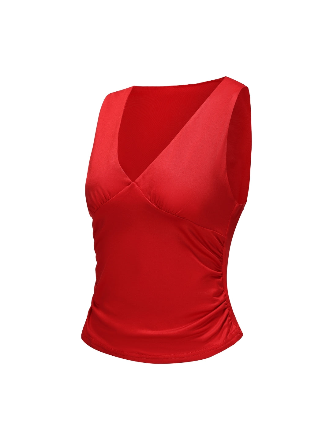 V-Neck Ruched Top
