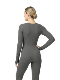 Ribbed Square Neck Jumpsuit