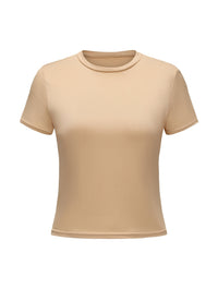 Short Sleeve Crew Neck Top