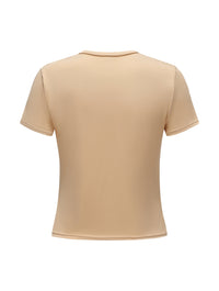 Short Sleeve Crew Neck Top