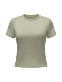 Short Sleeve Crew Neck Top