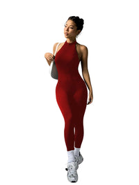 High Neck Sport Jumpsuit