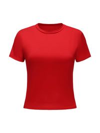 Short Sleeve Crew Neck Top