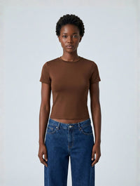 Short Sleeve Crew Neck Top