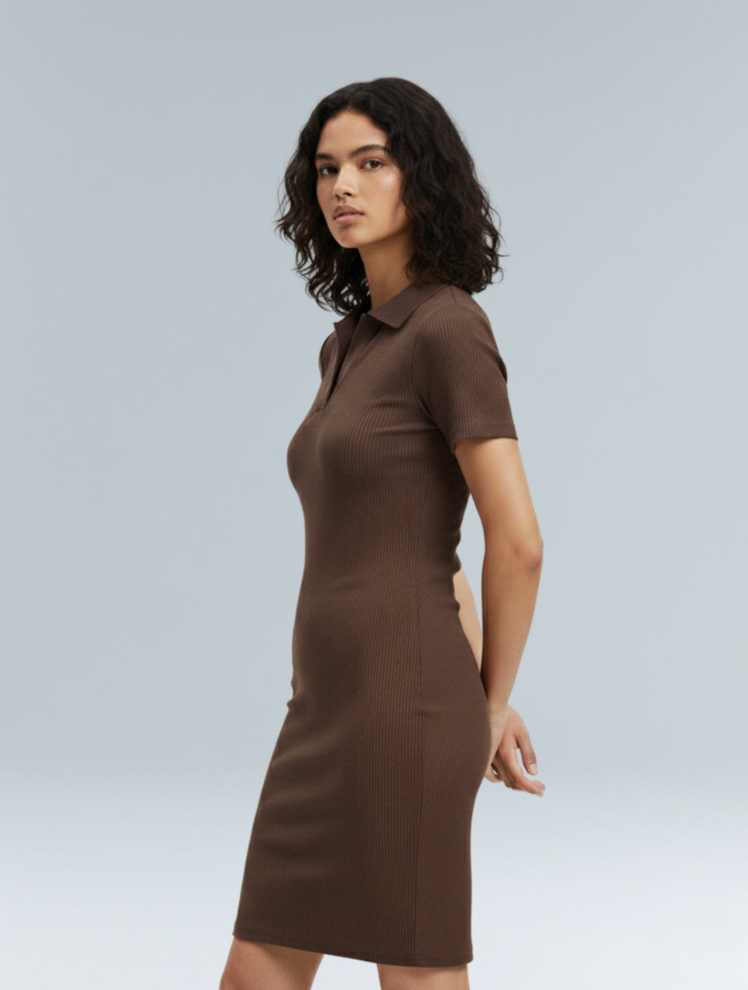 Ribbed Bodycon Mini Dress