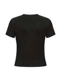 Short Sleeve Crew Neck Top
