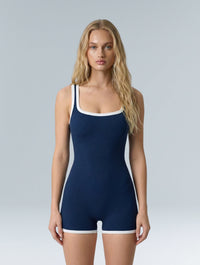 Outlined Ribbed Bodysuit