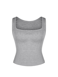 Square Neck Ribbed Tank