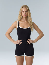 Outlined Ribbed Bodysuit
