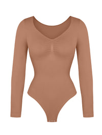 Long Sleeve Ruched Bodysuit