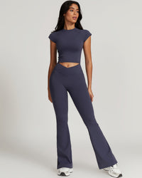 Hazel Crop Top - Graphite