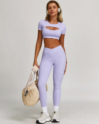 Quinlan Crop Top - Purple