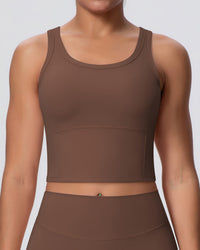 Rowan Crop Top - Brown