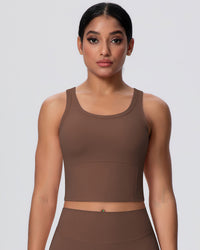 Rowan Crop Top - Brown