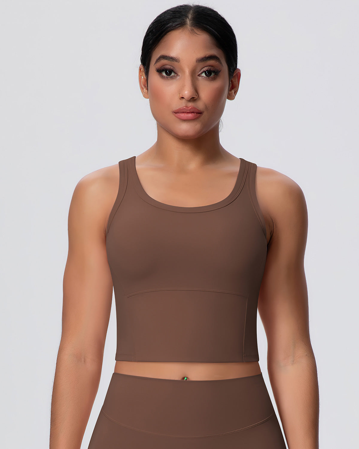 Rowan Crop Top - Brown