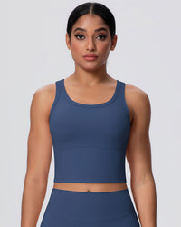 Rowan Crop Top - Navy