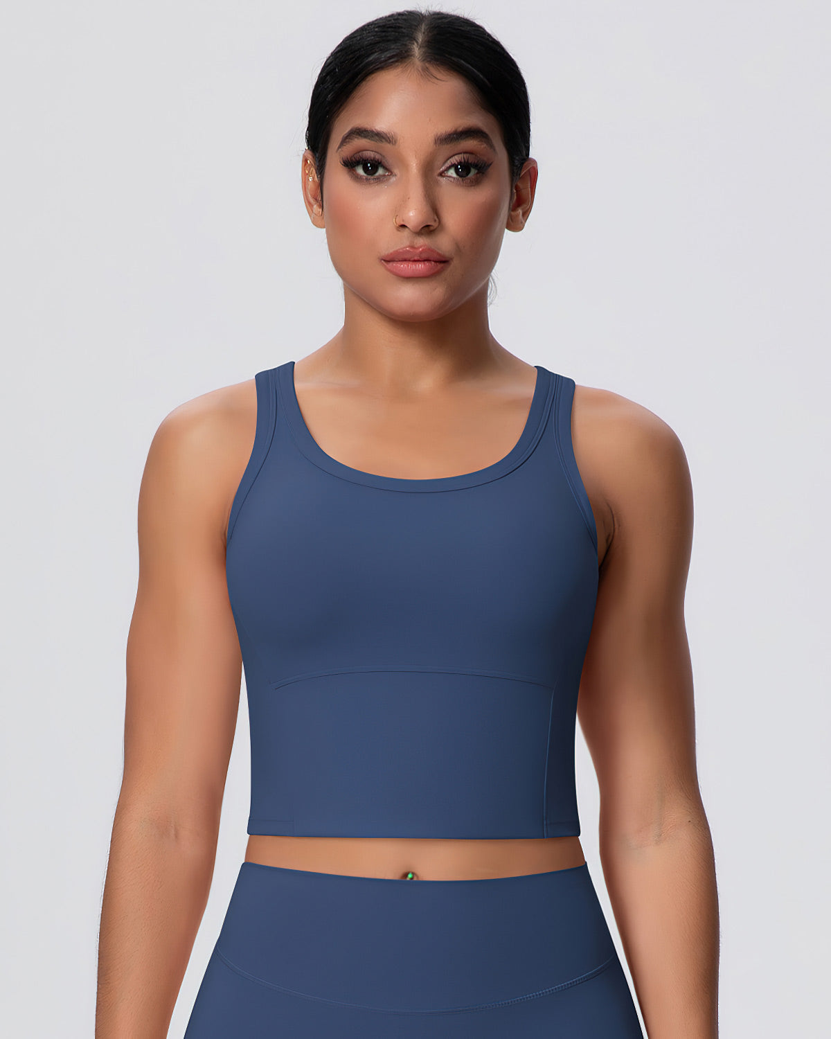 Rowan Crop Top - Navy