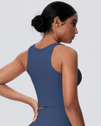 Rowan Crop Top - Navy