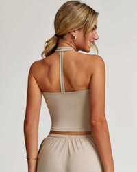 Rowena Crop Top - Beige