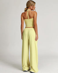 Rowena Crop Top - Lemon