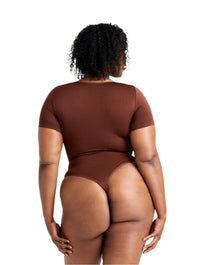 Square Neck Thong Bodysuit
